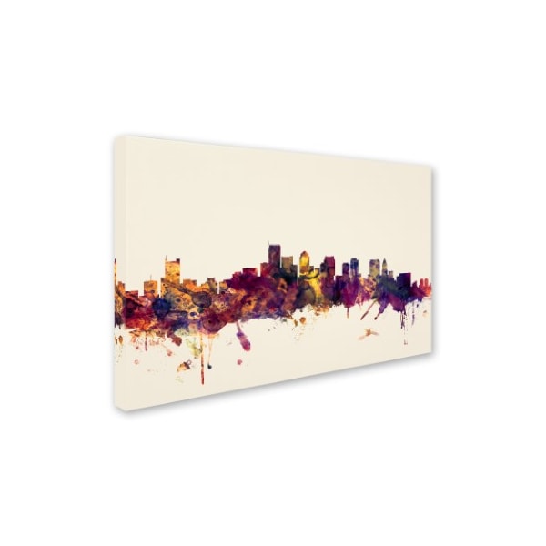 Michael Tompsett 'Boston Massachusetts Skyline III' Canvas Art,22x32